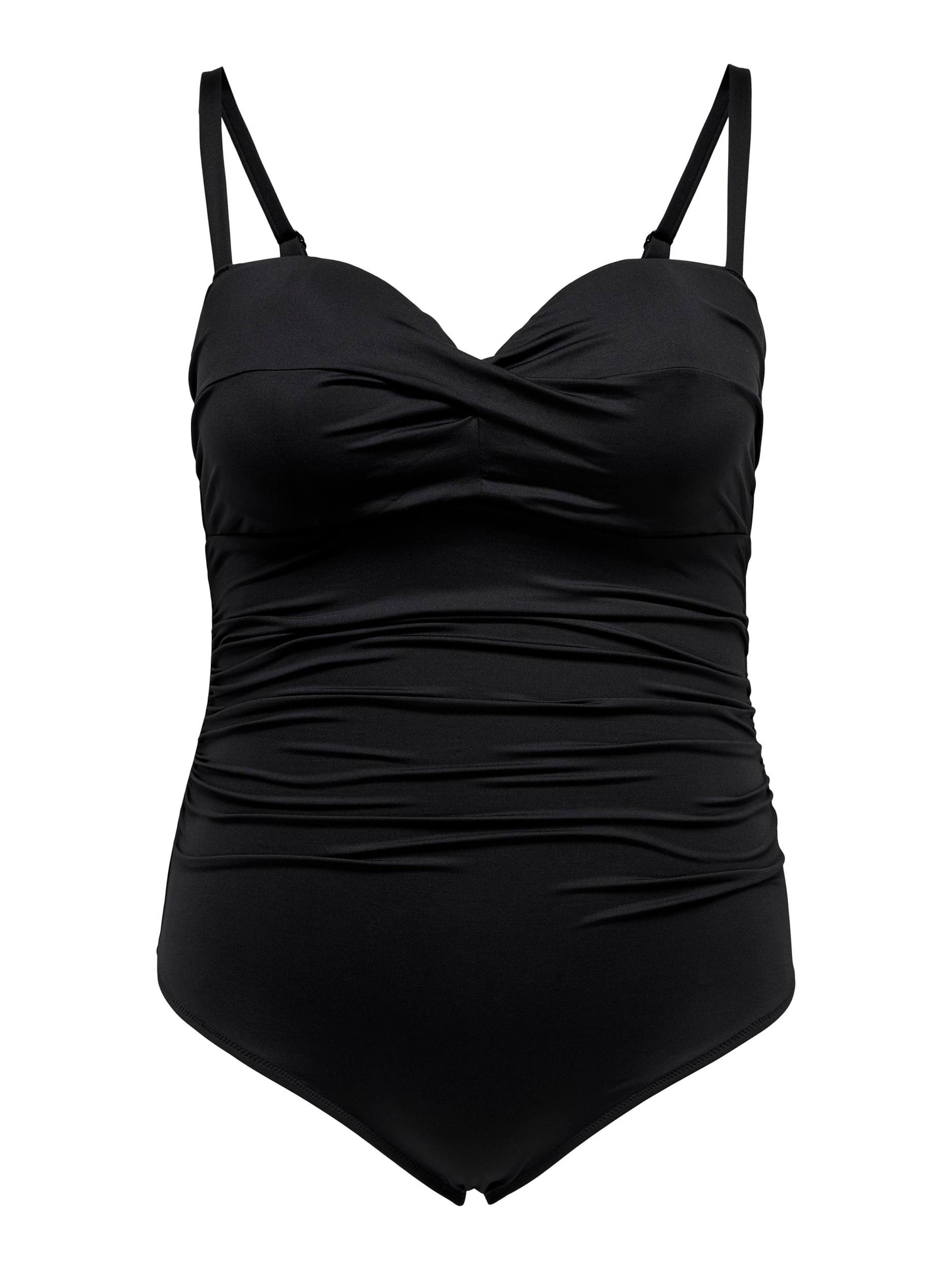 ONLY Carmakoma Купальник 'Elly' в Черный: спереди