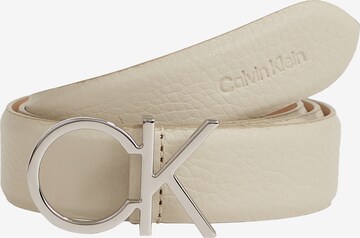 Ceinture Calvin Klein en beige : devant