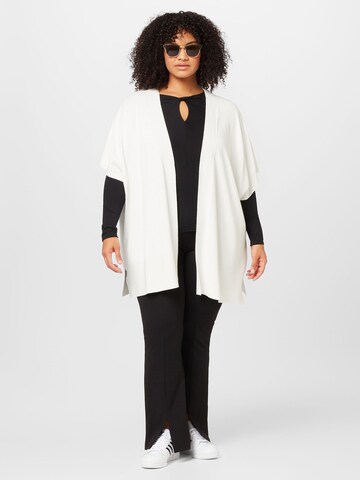 Persona by Marina Rinaldi Knit cardigan 'MADRAS' in White