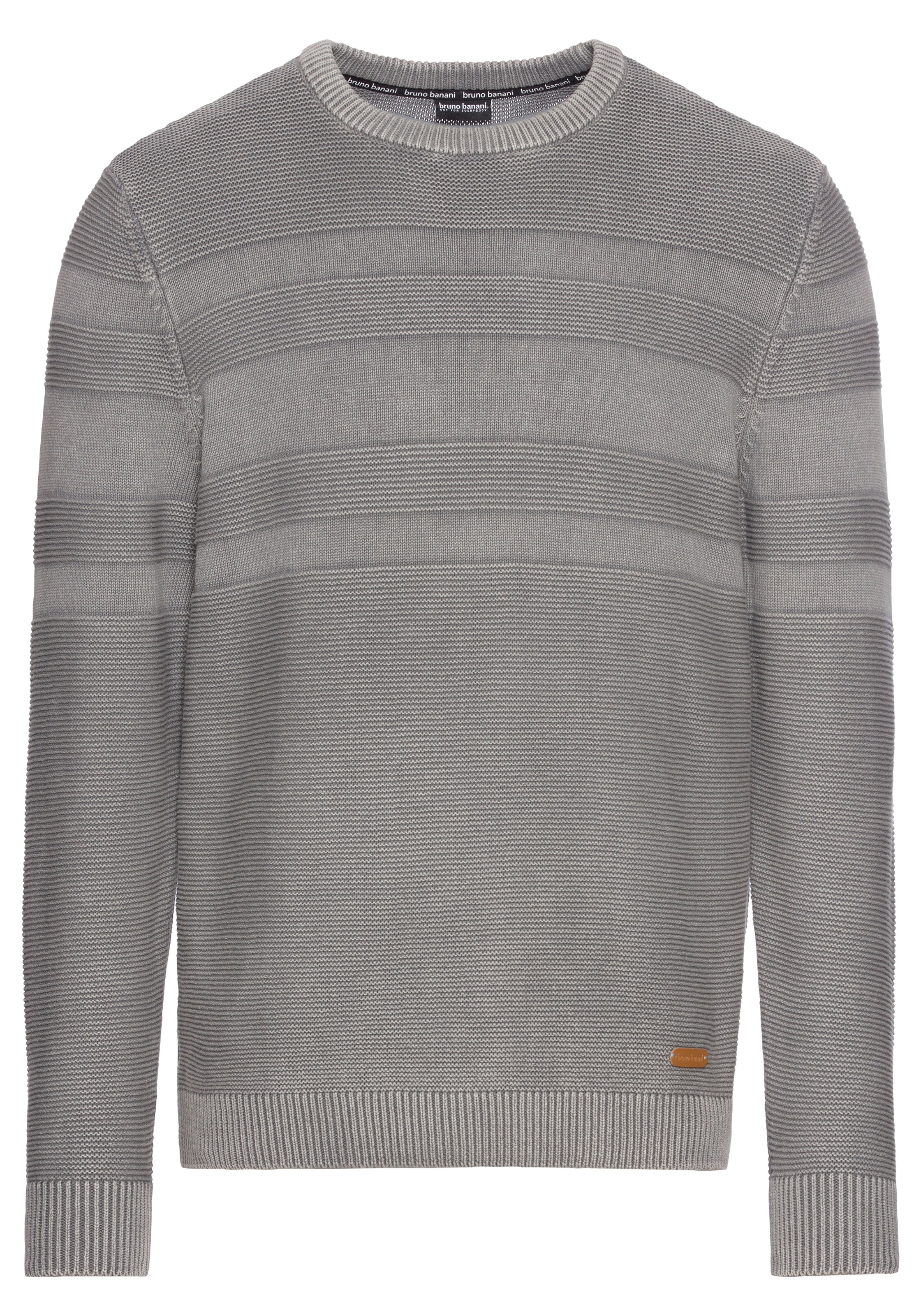 Bruno Banani LM Pullover in Grau: Vorderseite
