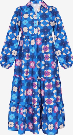 Rochie tip bluză ebeeza pe albastru / albastru deschis / lila / alb, Vizualizare produs