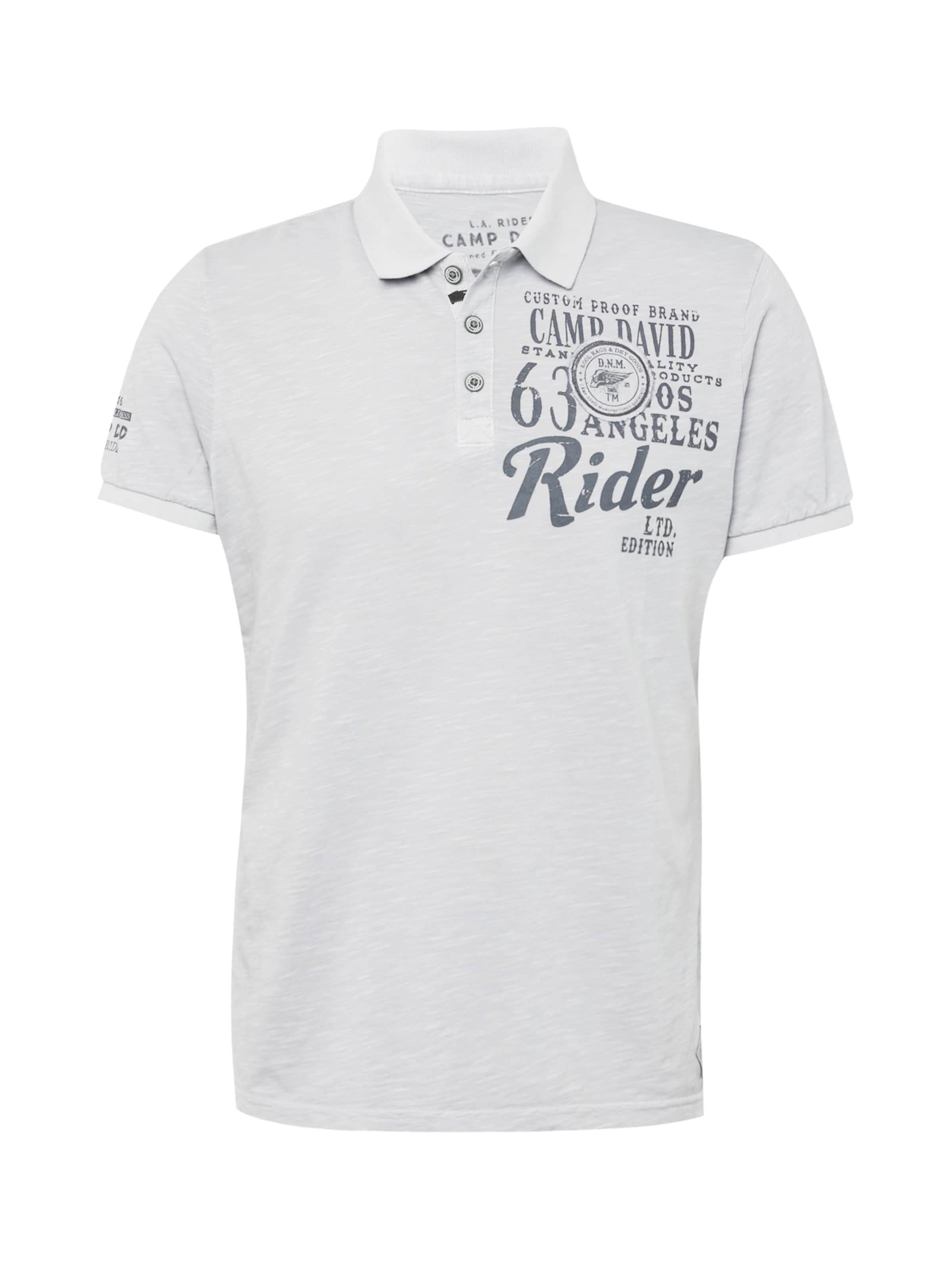 CAMP DAVID Shirt 'Road Rebel' in Grey: front