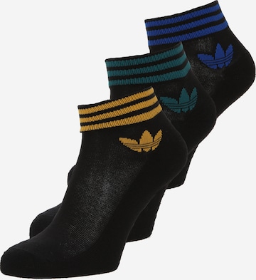 Calzino 'Island Club Trefoil' di ADIDAS ORIGINALS in nero: frontale