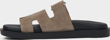 Estro Pantoletter '09-3436' i beige: forside