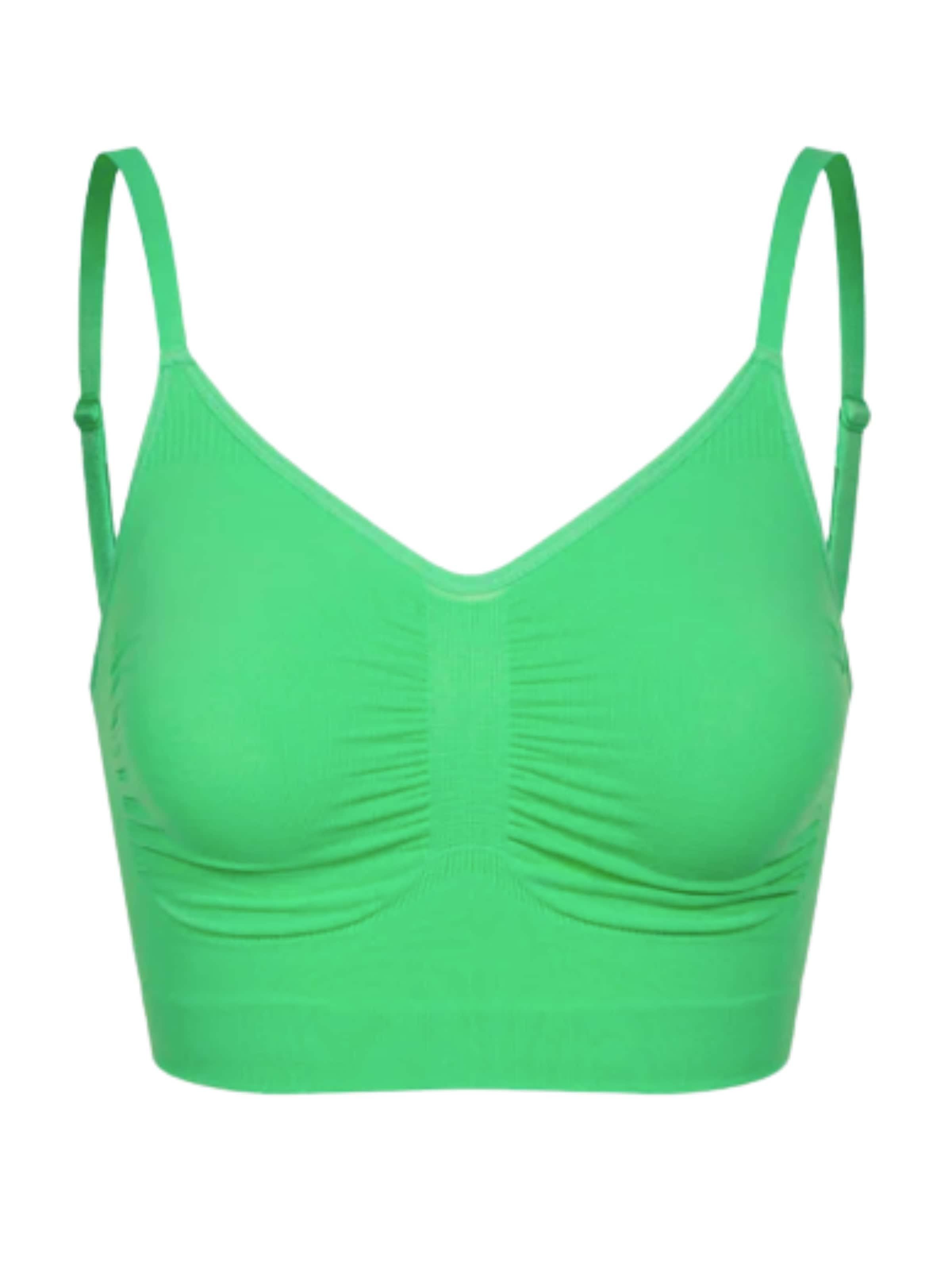 cfab by creamy fabrics Bralette Bra 'Comfort Bralette' in Green: front
