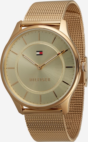 auksinė TOMMY HILFIGER Analoginis (įprasto dizaino) laikrodis: priekis