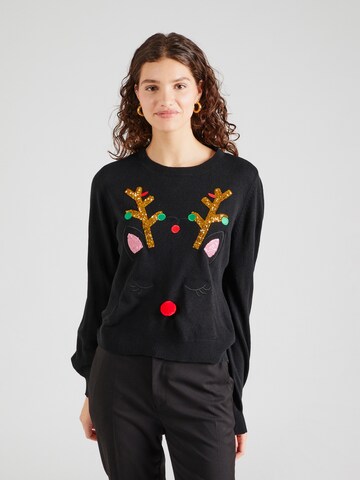 Pull-over 'VMRUDOLF' VERO MODA en noir : devant