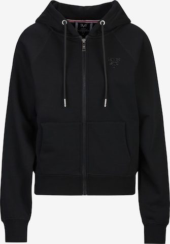 19V69 ITALIA Zip-Up Hoodie 'Karana' in Black: front