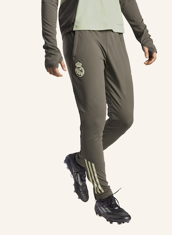 Coupe slim Pantalon de sport 'Real Madrid Tiro 25 Competition' ADIDAS PERFORMANCE en gris