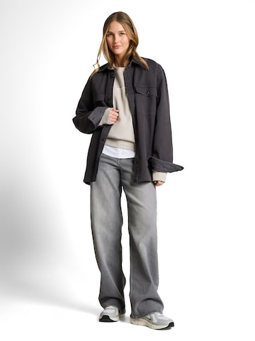 TOM TAILOR DENIM Широкий Джинсы 'Linou' в Серый