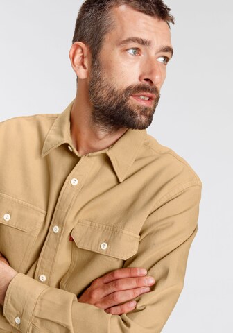 smėlio LEVI'S ® Patogus modelis Marškiniai 'Jackson Worker'