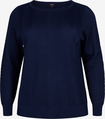 Zizzi Pullover 'Jolie' in Blau: predná strana