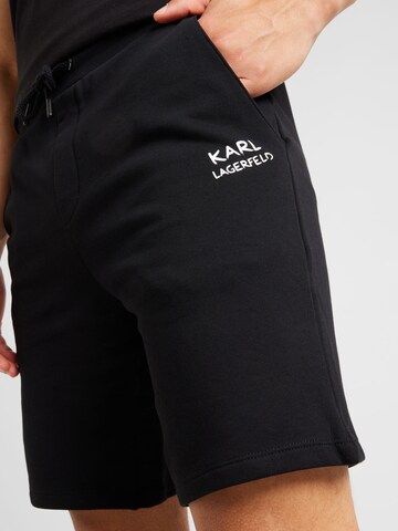 Karl Lagerfeld Tapered Hose in Schwarz