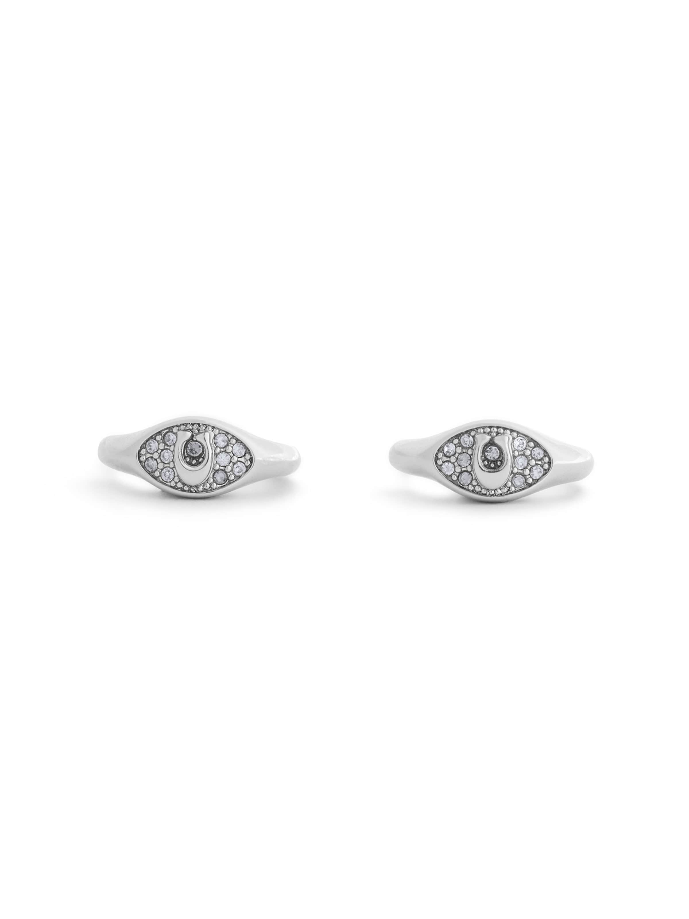 COACH Ohrringe 'Signature C' in Silber