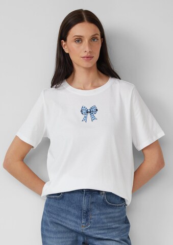 s.Oliver Shirt in Wit: voorkant