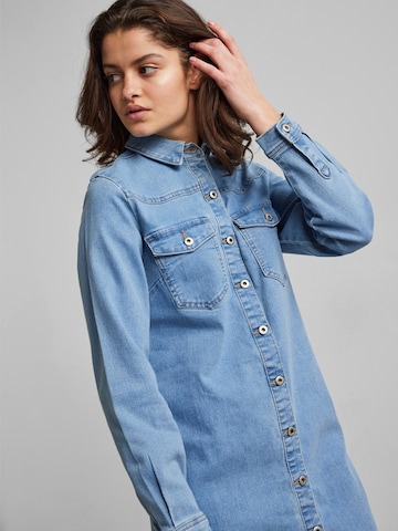 PIECES Shirt dress 'Perry' in Blue