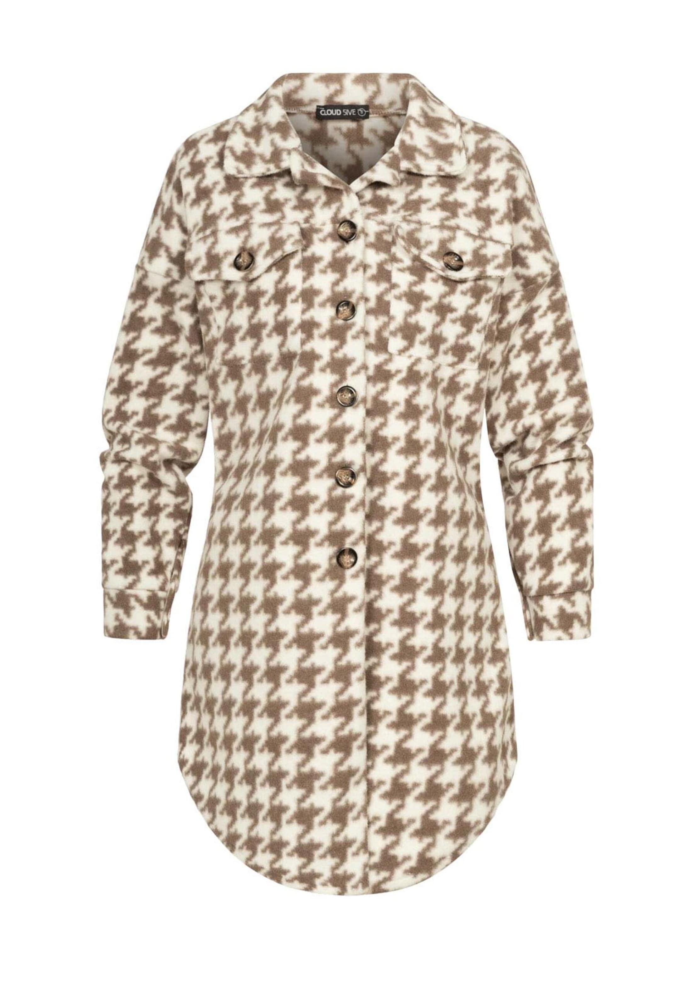 Cloud5ive Fleecová mikina – béžová: přední strana