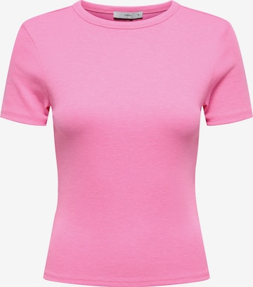 ONLY Футболка 'ONLJUNE' в Ярко-розовый: спереди