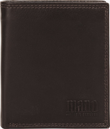mano Wallet 'SUTURA' in Brown: front