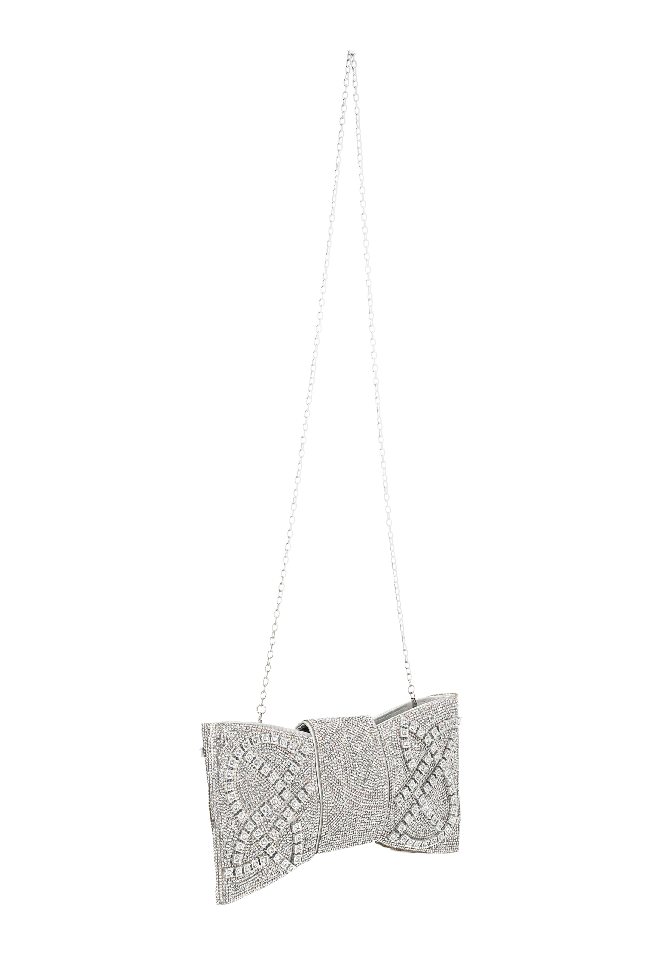 faina Clutch in Zilver