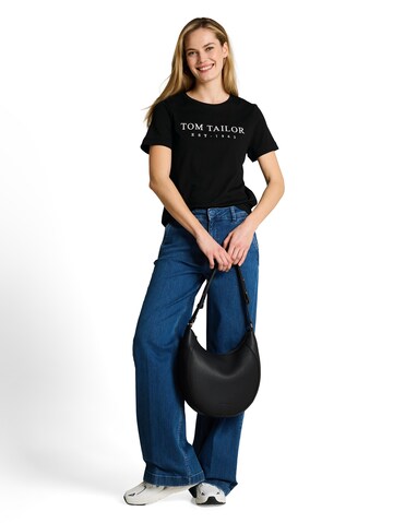TOM TAILOR Majica | črna barva