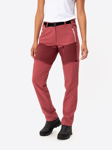 VAUDE Regular Outdoorbroek 'Elope' in Rood: voorkant