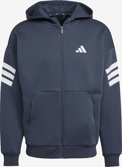 Sportinis džemperis 'FI' iš ADIDAS SPORTSWEAR, spalva – tamsiai mėlyna / balta, Prekių apžvalga
