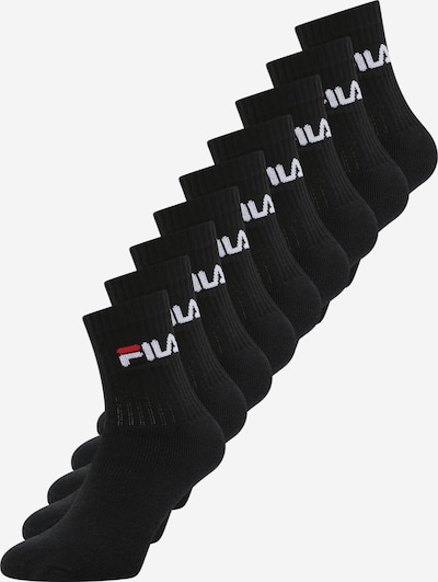 FILA Sportsocken in rot / schwarz / weiß, Produktansicht