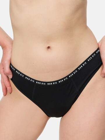 Nur Die Panty ' Alles Geregelt Menstruations-Slip stark' in Black: front