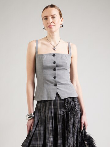 WEEKDAY - Top 'Panda' en gris: frente