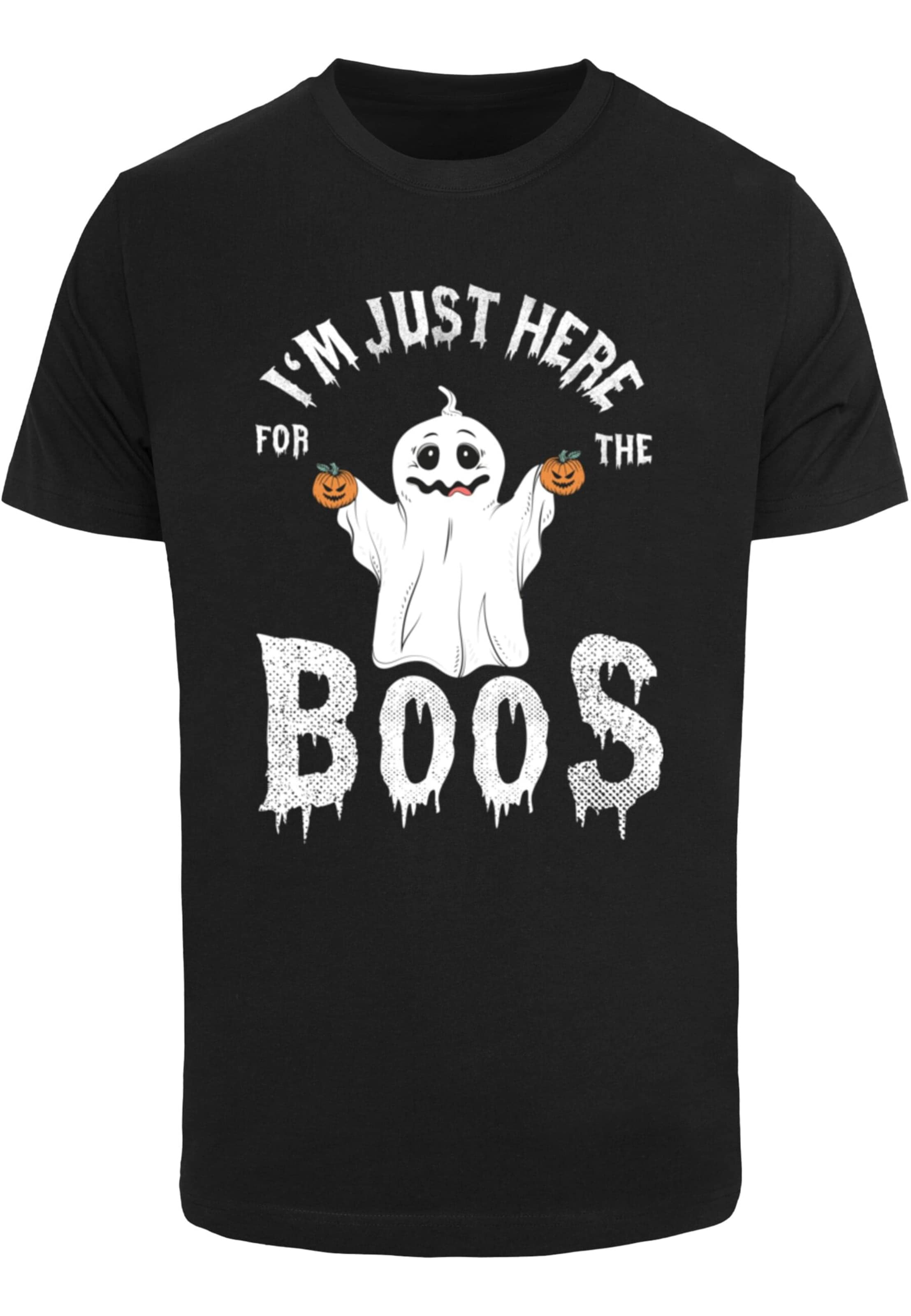 T-Shirt 'Halloween - Boos' ABSOLUTE CULT en noir : devant