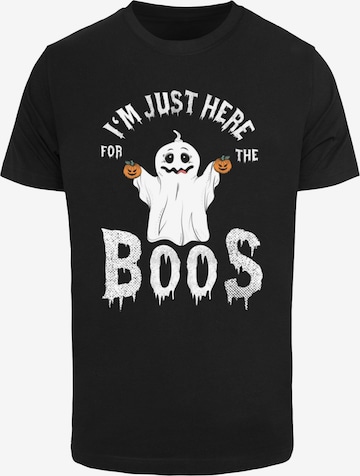 ABSOLUTE CULT Shirt 'Halloween - Boos' in Black: front