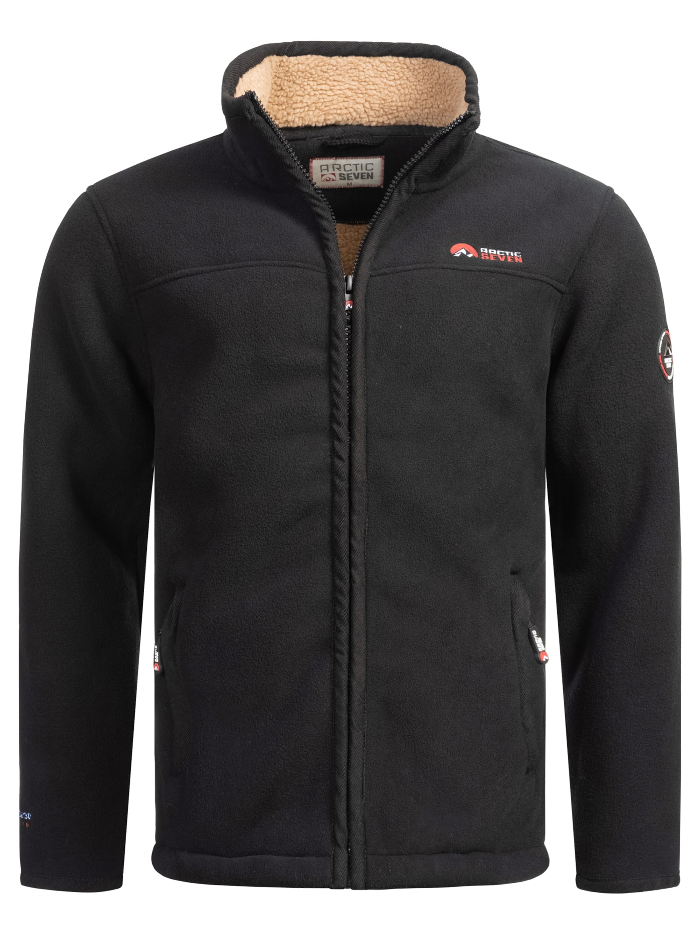 Arctic Seven Athletic fleece jacket 'Zeroo' in Black: front