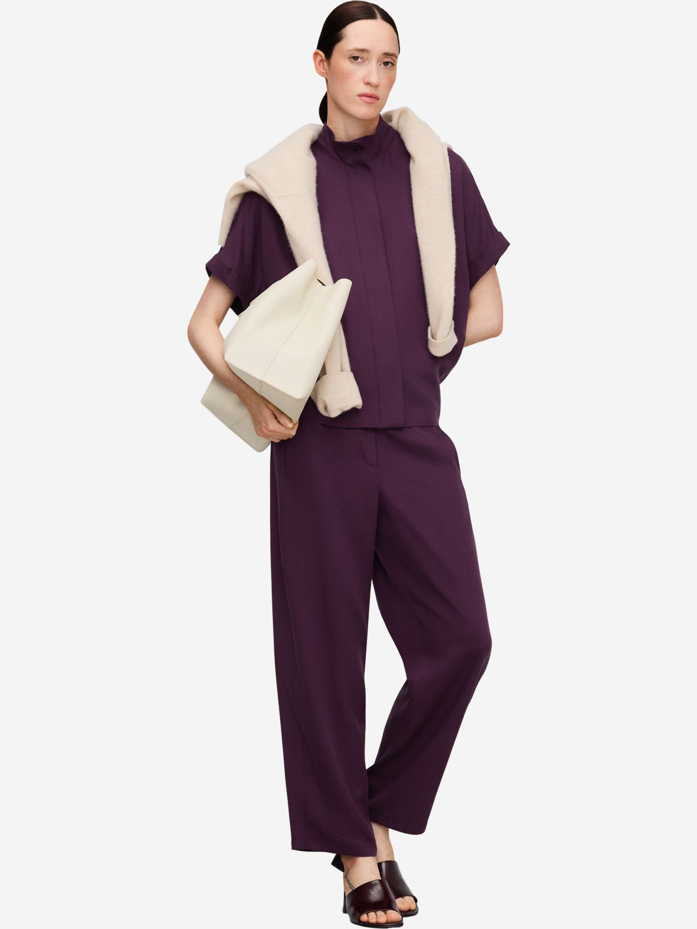 Adolfo DominguezDirndl bluza - ljubičasta boja