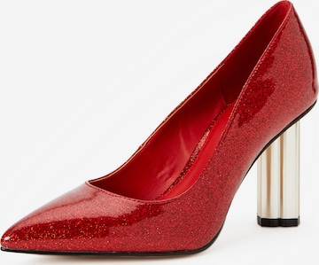 Katy Perry - Zapatos con plataforma en rojo: frente