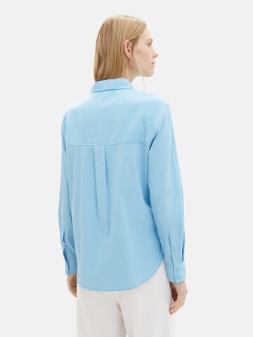 TOM TAILOR Bluse in Blau