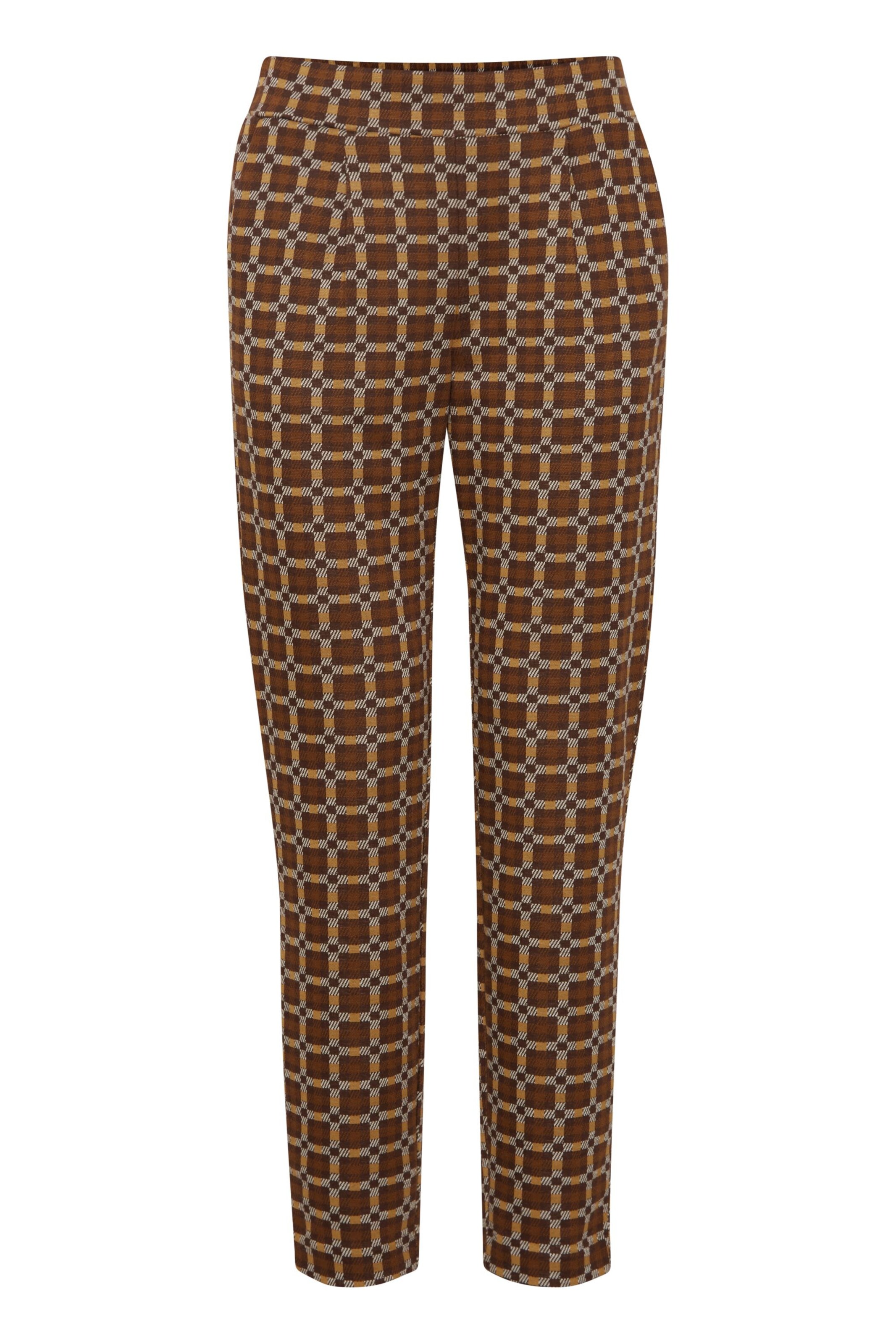 Regular Pantalon à pince 'Rowan' b.young en marron : devant