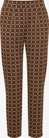 b.young Pleat-Front Pants 'Rowan' in Brown: front