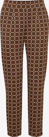 b.young Pleat-Front Pants 'Rowan' in Brown: front