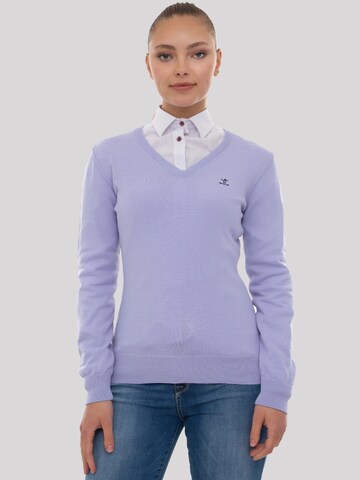 Sir Raymond Tailor Sweater 'Verty' in Purple: front