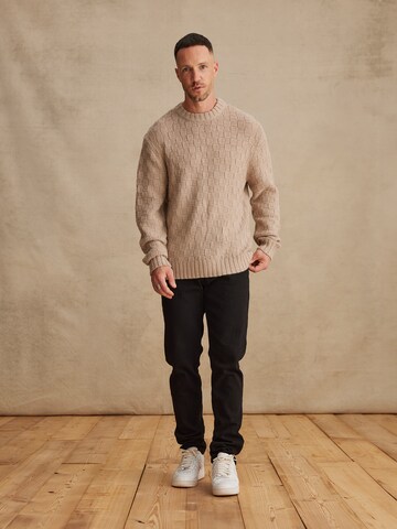 DAN FOX APPAREL Pullover 'Hermann' in Grau