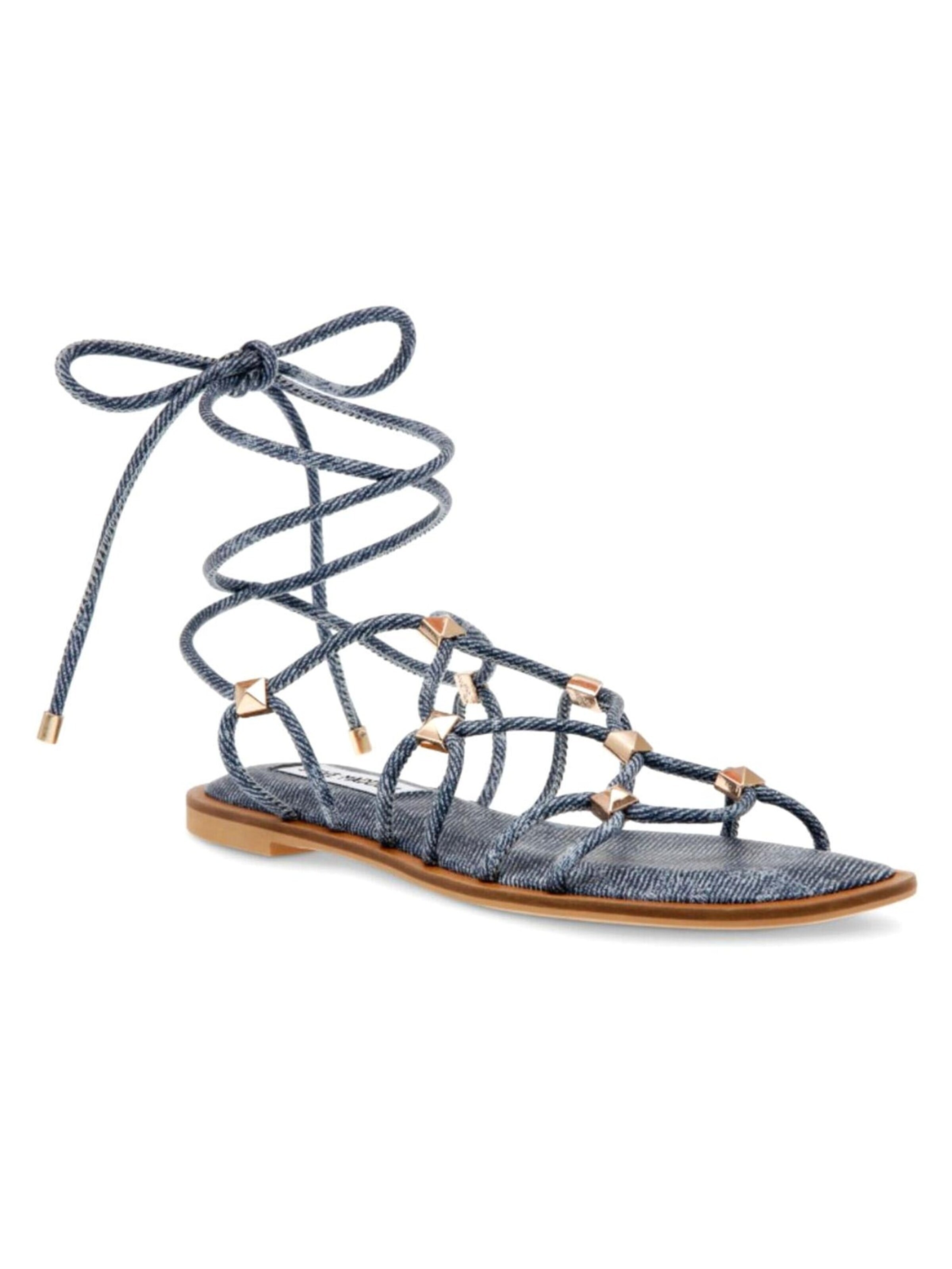 Sandalo con cinturino 'Zappy Blue Denim' di STEVE MADDEN in blu: frontale