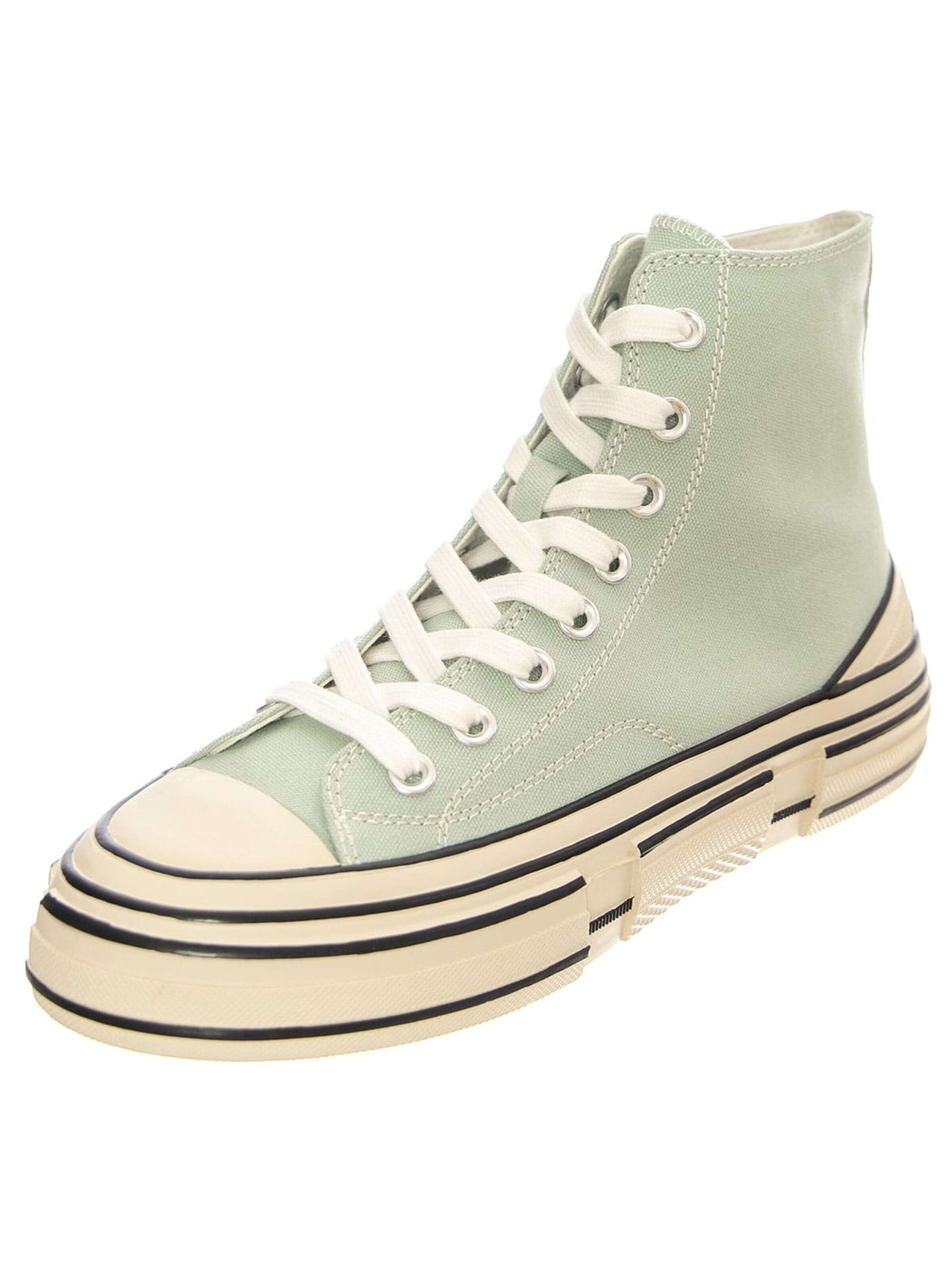 Sneaker alta 'JC Play Endorphin-H Mint Canvas Shoes' di Jeffrey Campbell in verde: frontale