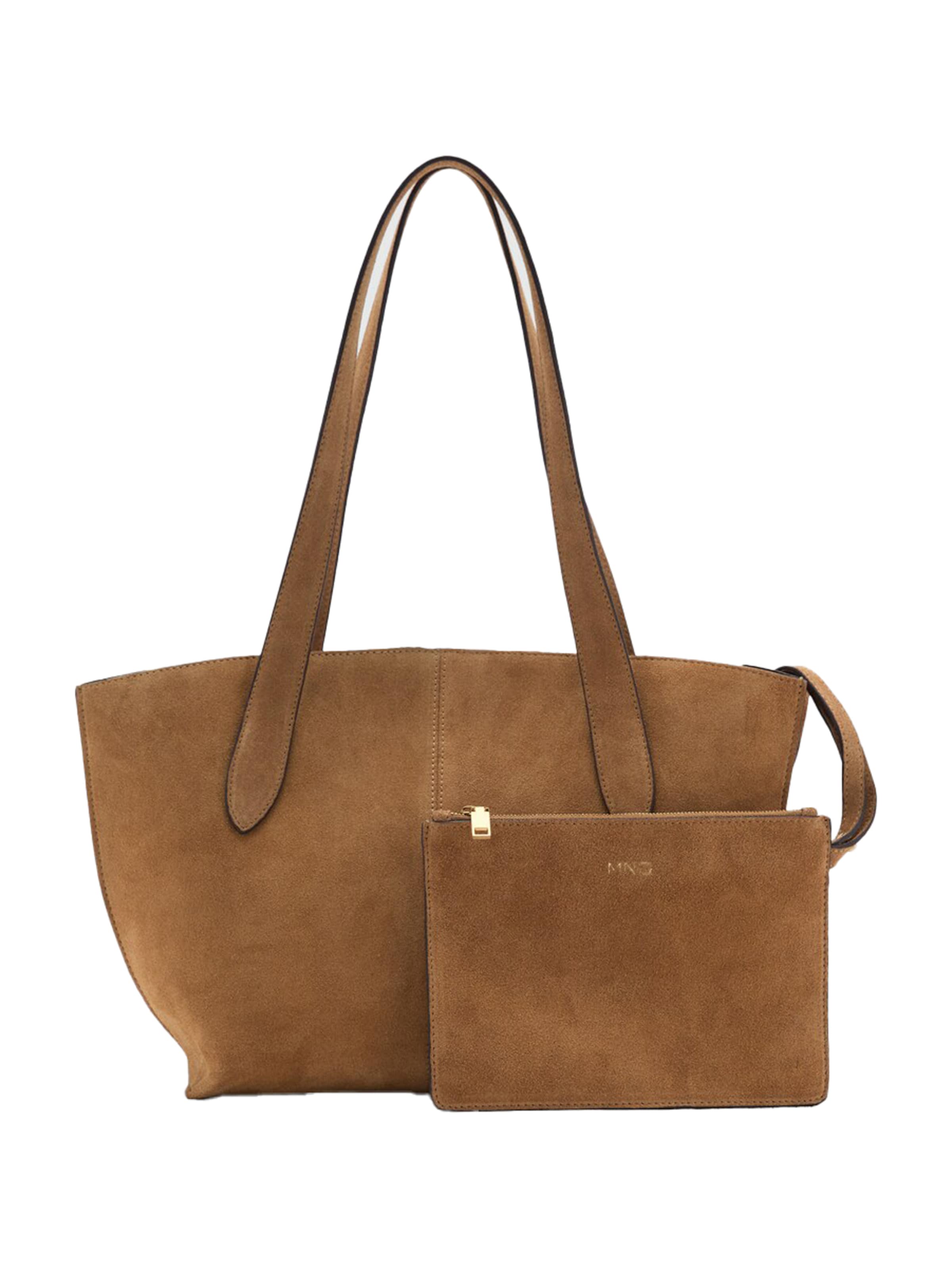 Plase de cumpărături 'Gloria' MANGO pe maro caramel, Vizualizare produs