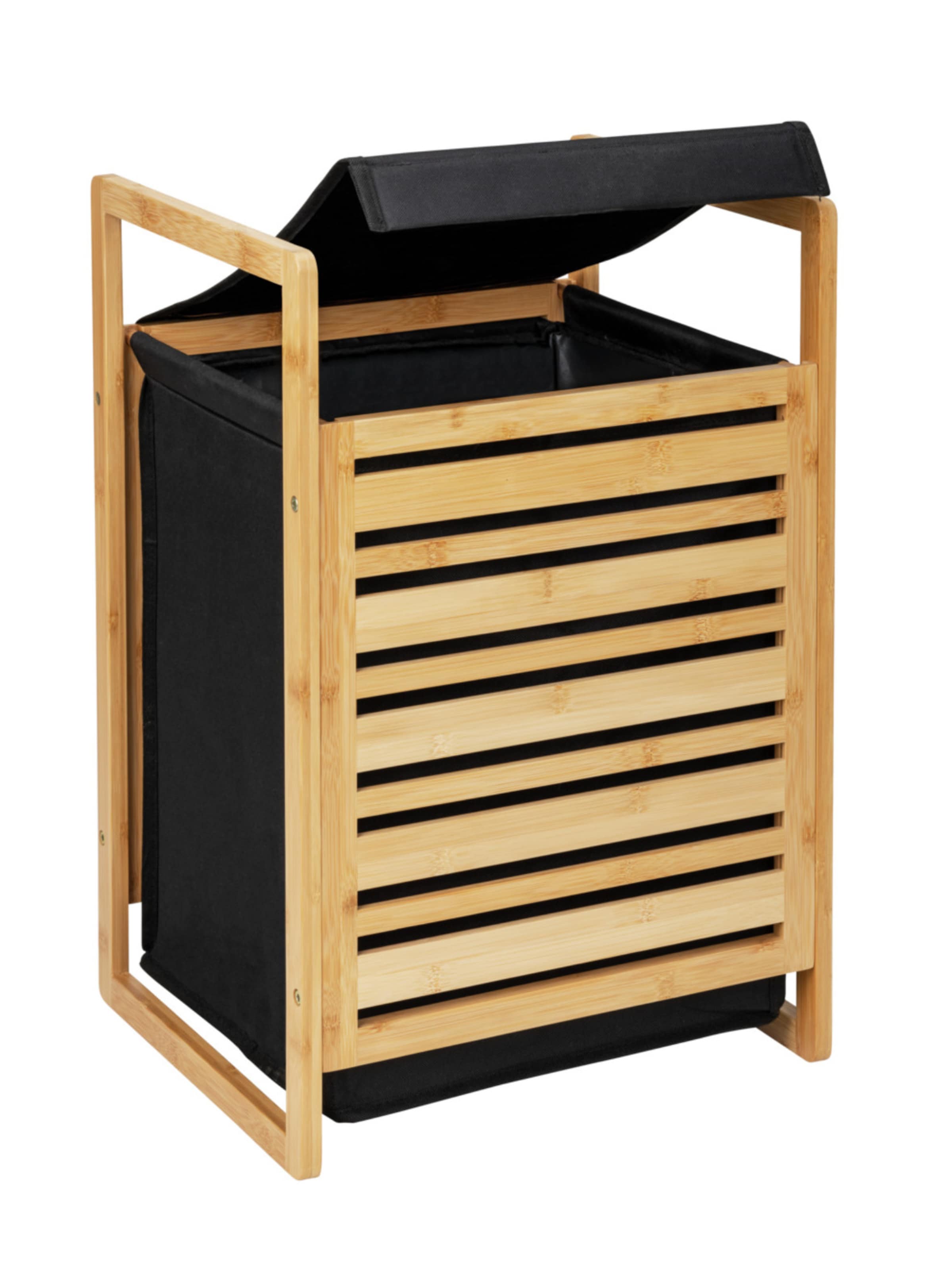 Wenko Wäschekorb 'Ecori' in Schwarz