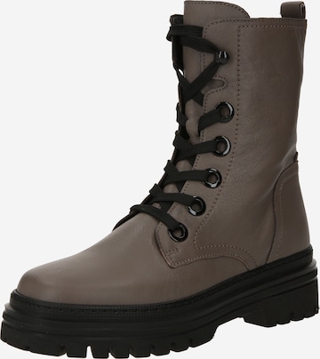 GABOR Lace-Up Ankle Boots in Grey: front