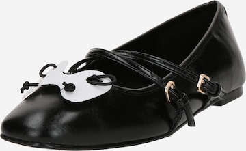 juoda ALDO Balerinos su dirželiais 'AMBERLEE': priekis