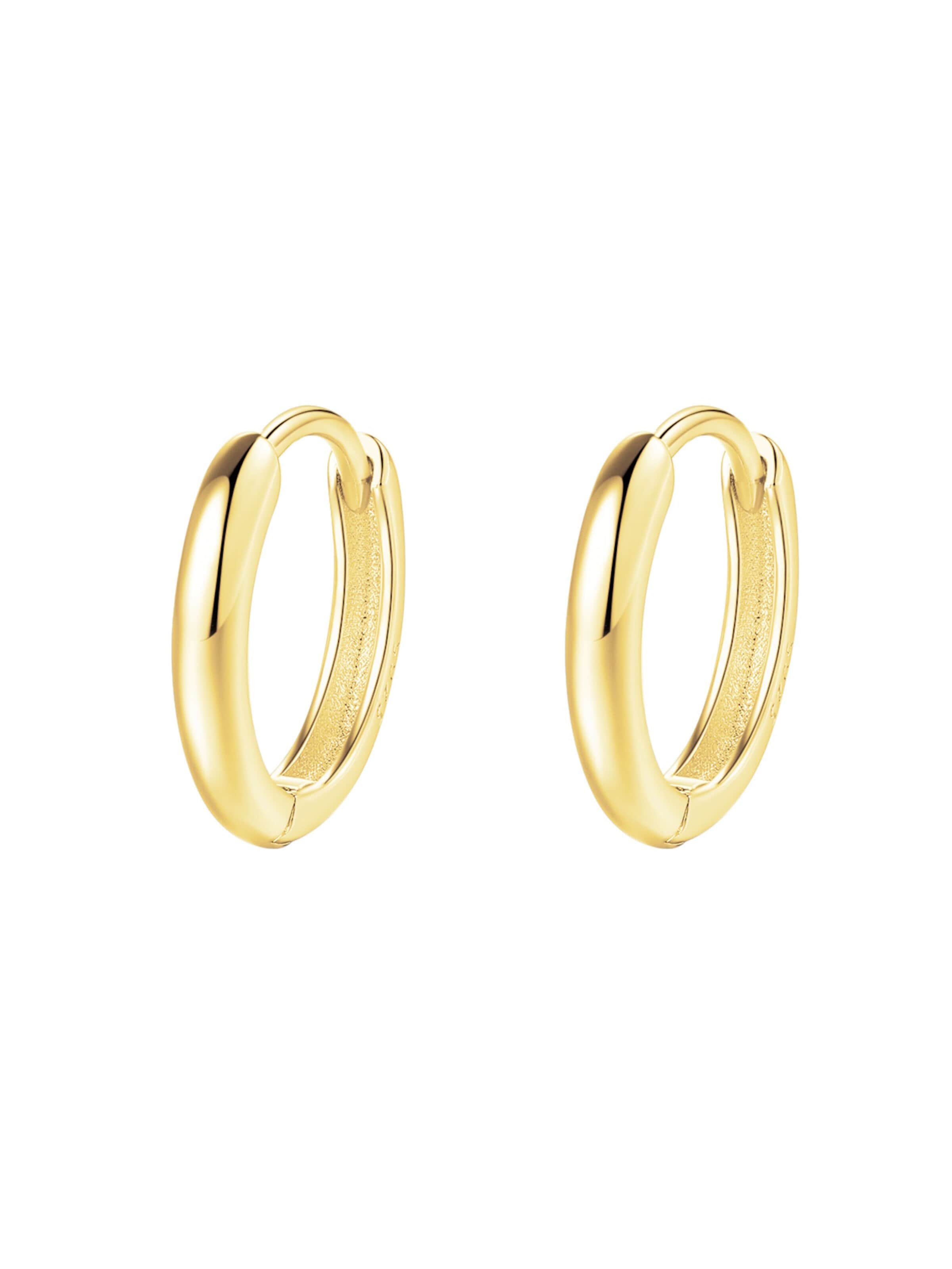 Hey Happiness Oorbel 'Plain Chunky' in Goud