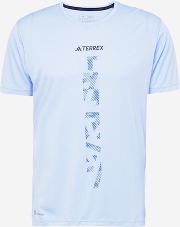 ADIDAS TERREX Funktionsshirt 'Agravic' in Blau: predná strana