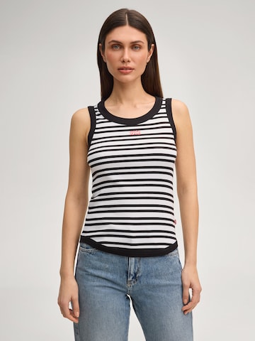JOOP! Jeans Top 'Tiani' in Black: front